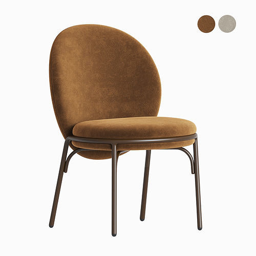 Oyster Dining Chair Parla Design 3D model