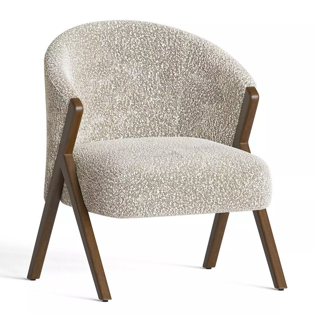 Boucle Armchair Zarahome 3D model