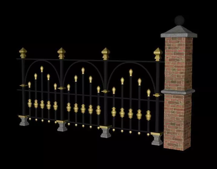 American Fence Free 3D model