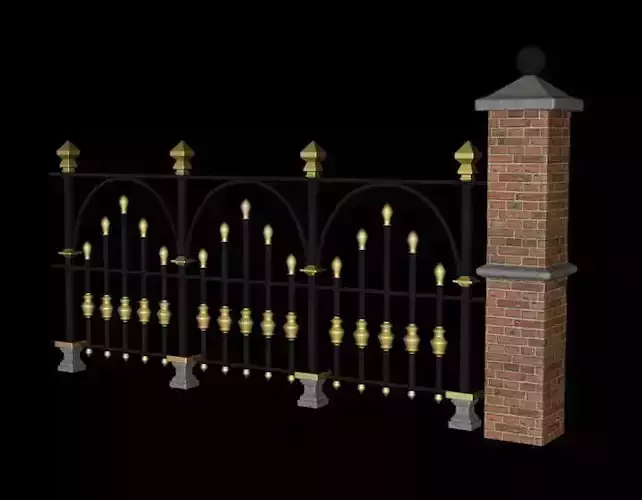 American Fence Free 3D model