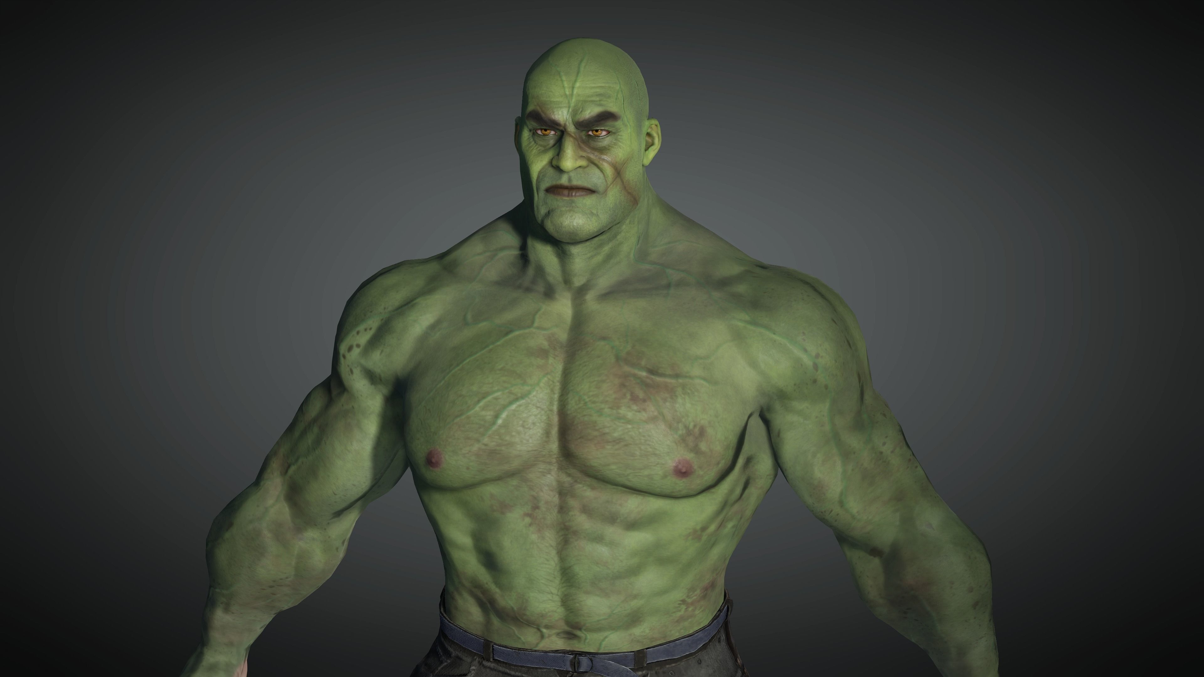 AAA Comics Character 06 The Hulk  Low-poly 3D model_14