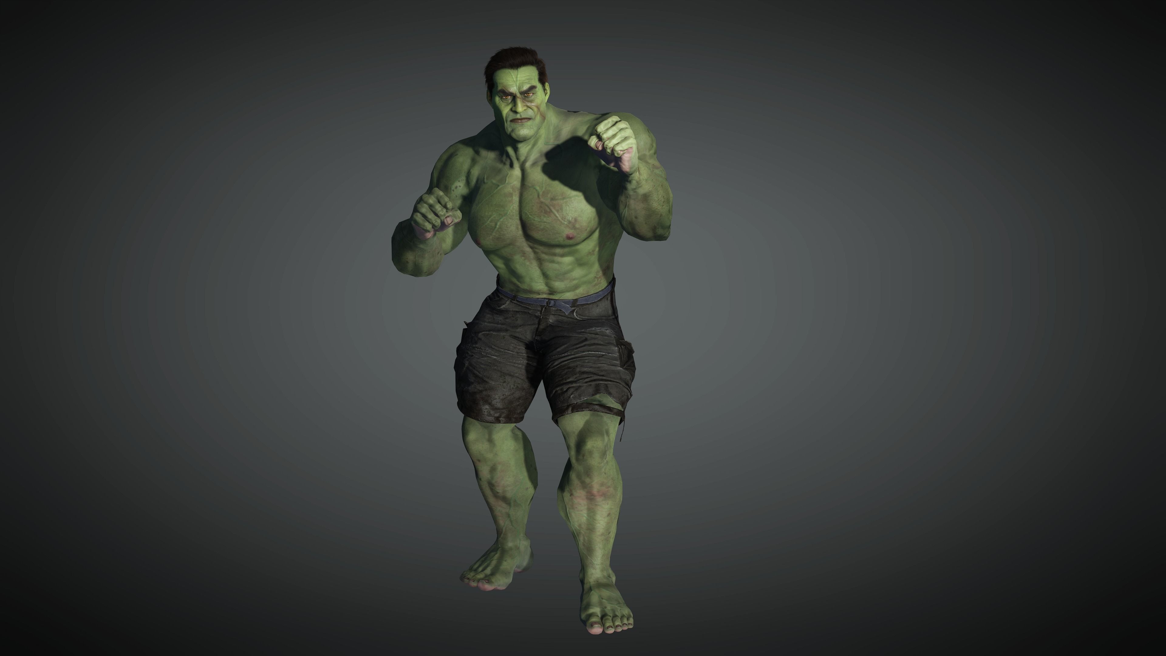 AAA Comics Character 06 The Hulk  Low-poly 3D model_8