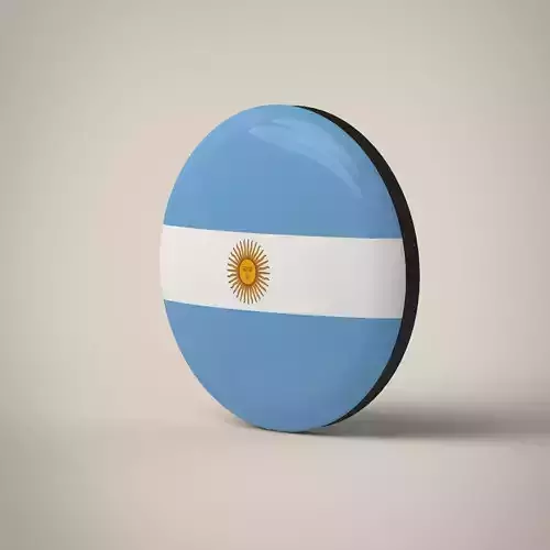 Argentina Badge Low-poly 3D model