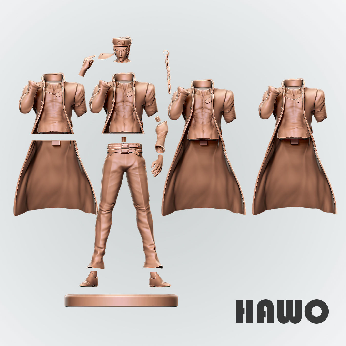 Jonathan Joestar 3D print model_2