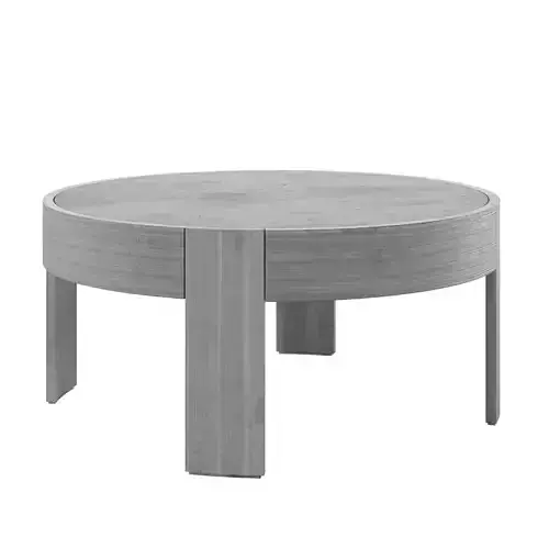 Portside Outdoor Concrete Round Coffee Table - West Elm