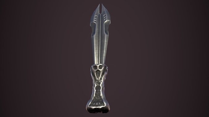 Dusk blade Low-poly 3D model