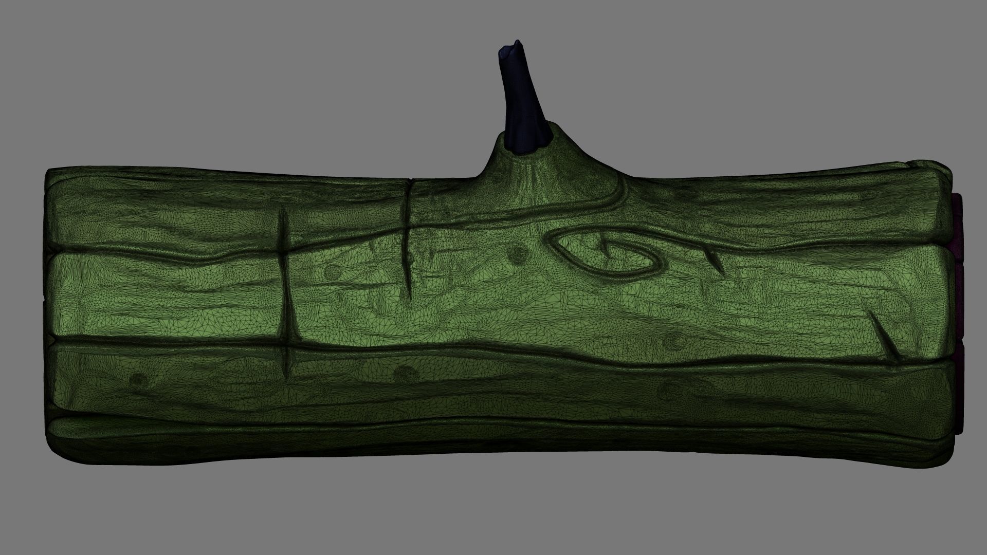 Stylized log 3D model_6