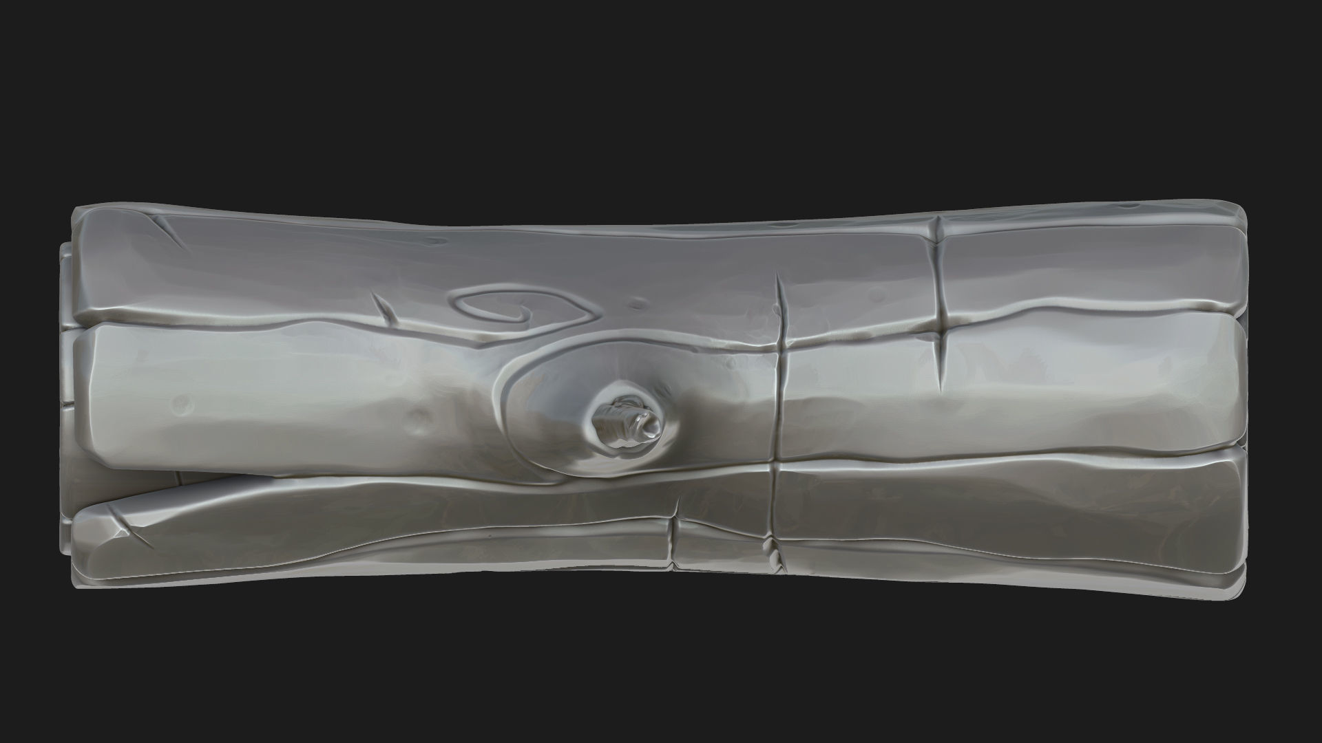 Stylized log 3D model_3