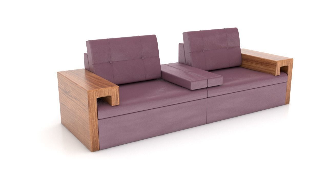 Sofa 3D Model bed with storage 3D model_3