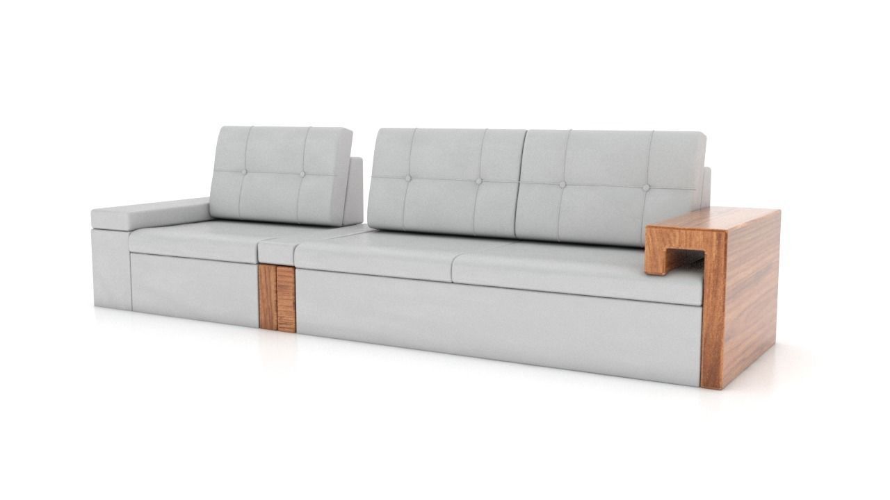 Sofa 3D Model bed with storage 3D model_1