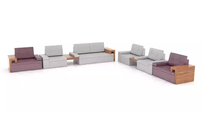 Sofa 3D Model bed with storage