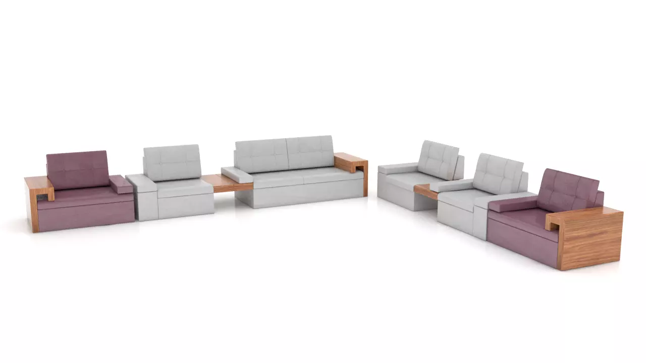 Sofa 3D Model bed with storage 3D model_0