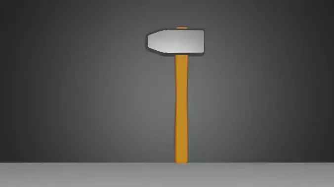 Simple Hammer Low Poly Free 3D model