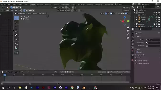 Monster Rob Free low-poly 3D model