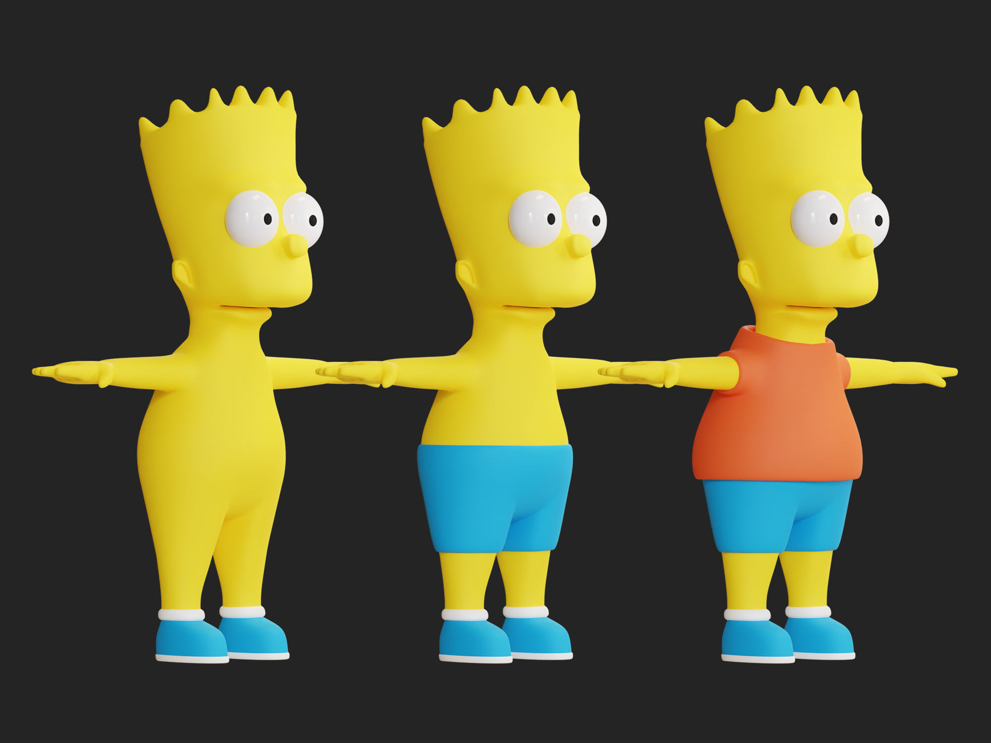 Bart Simpson 3D model_8