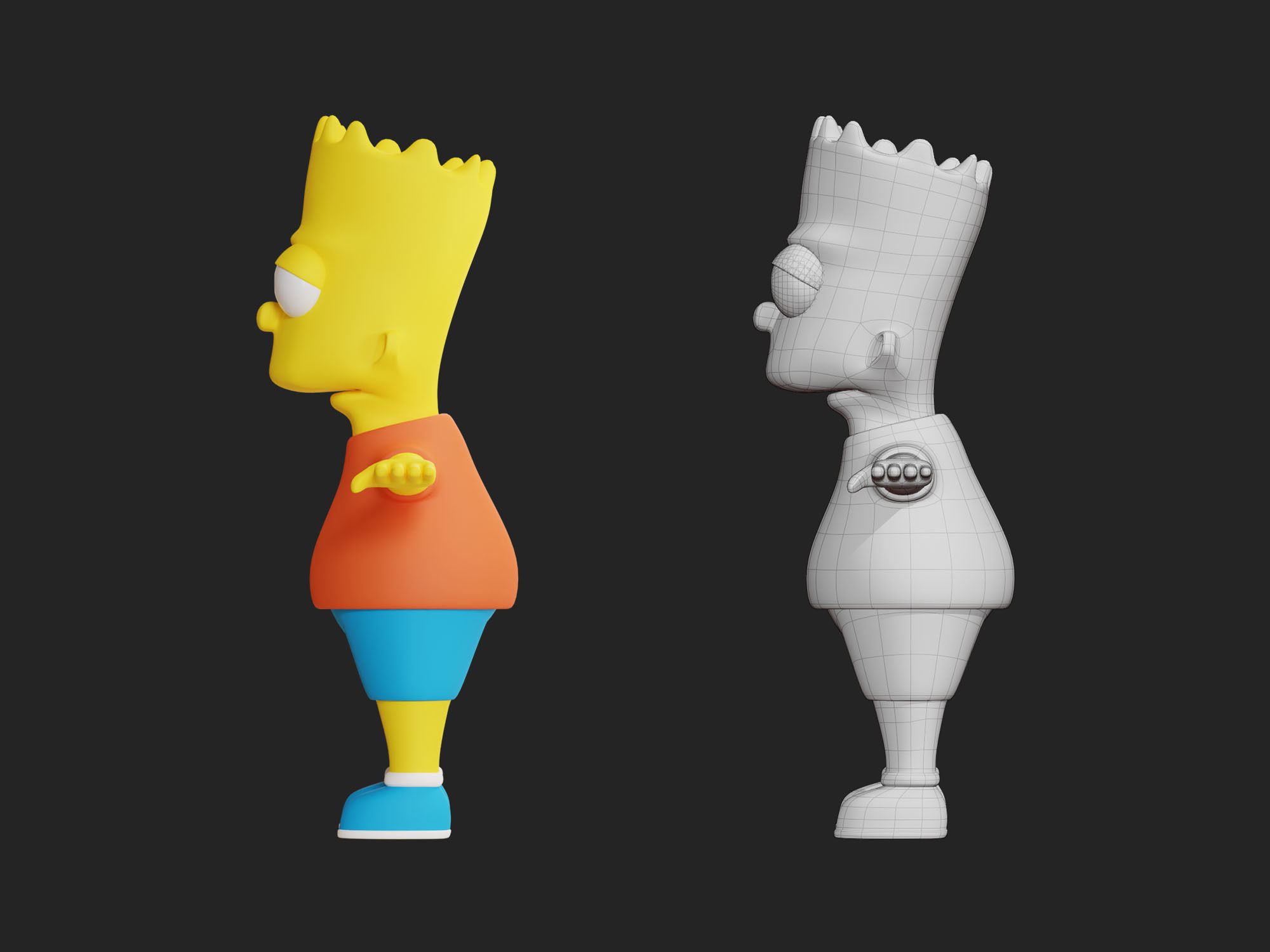 Bart Simpson 3D model_4