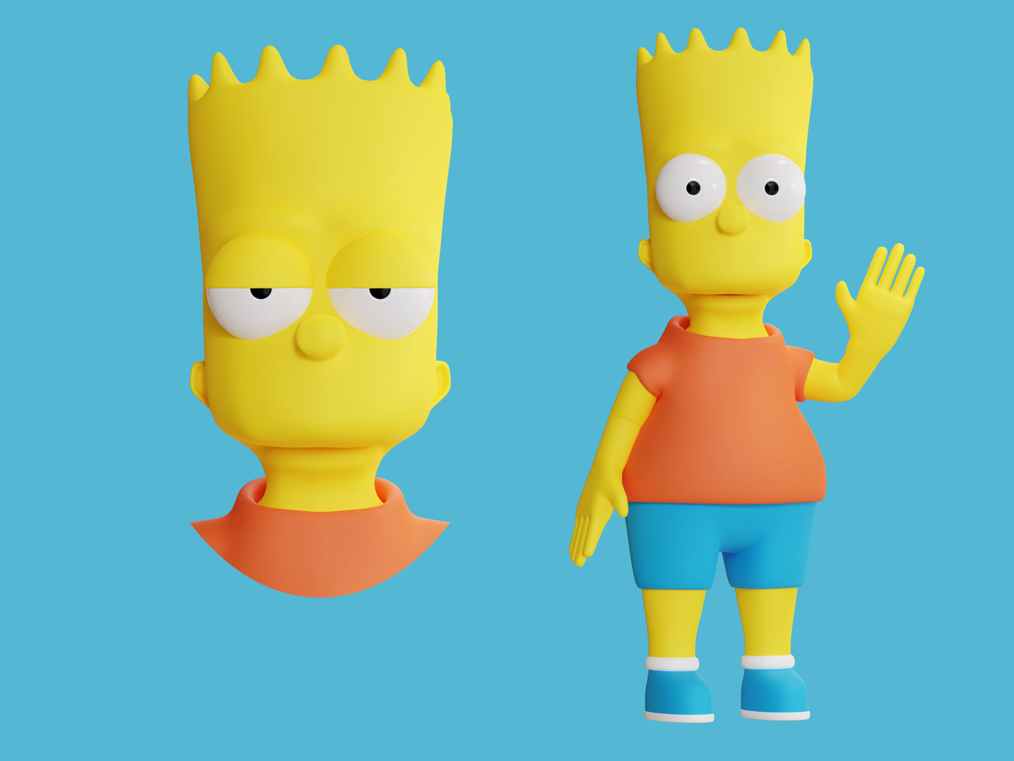 Bart Simpson 3D model_1