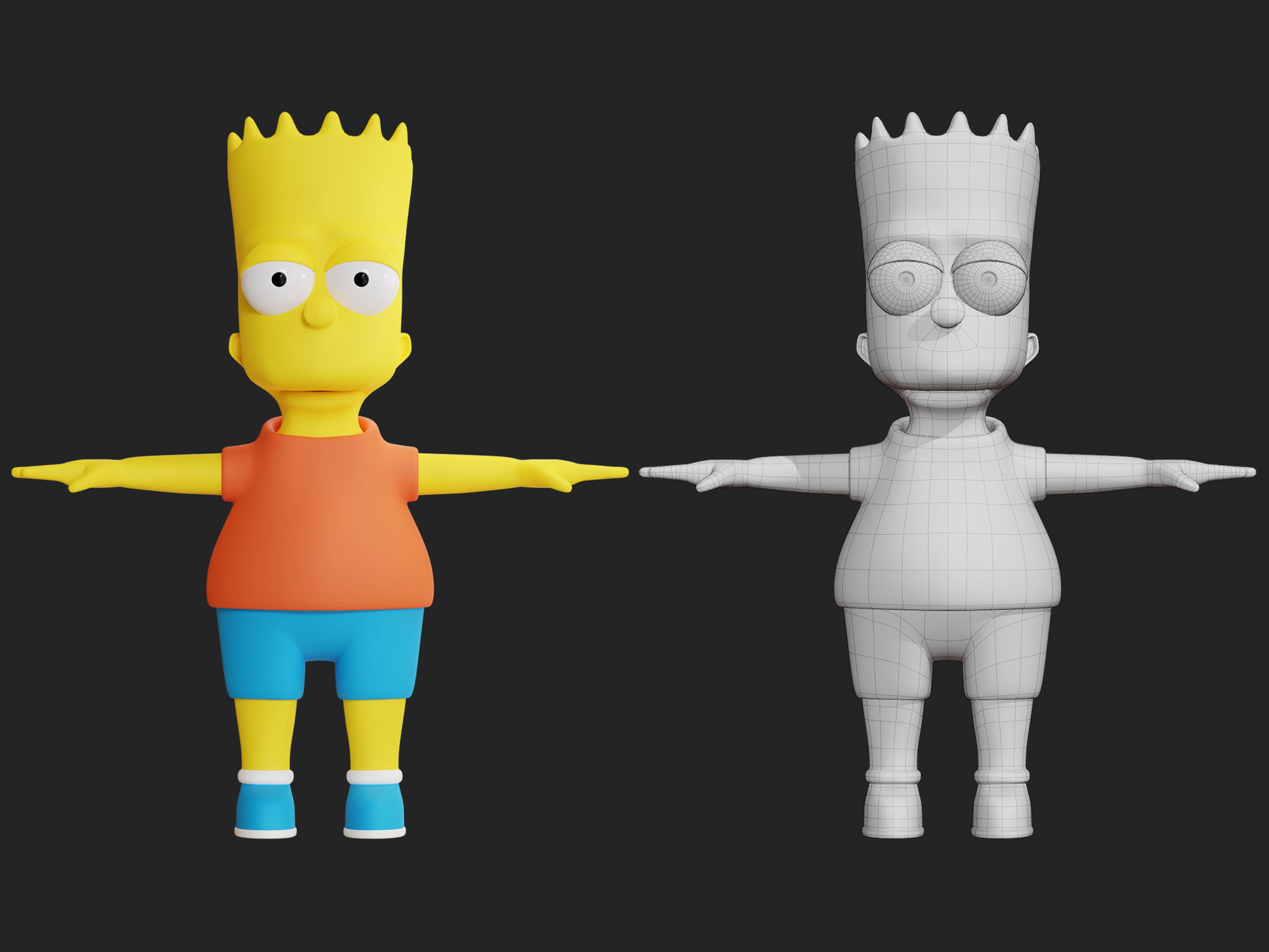 Bart Simpson 3D model_2