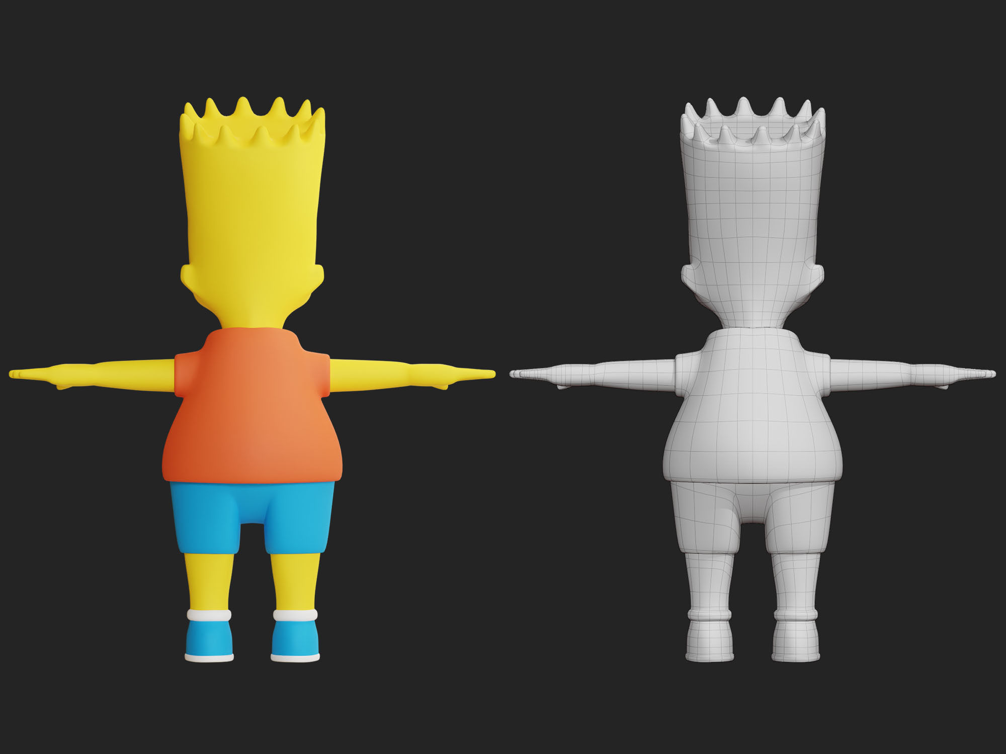 Bart Simpson 3D model_6