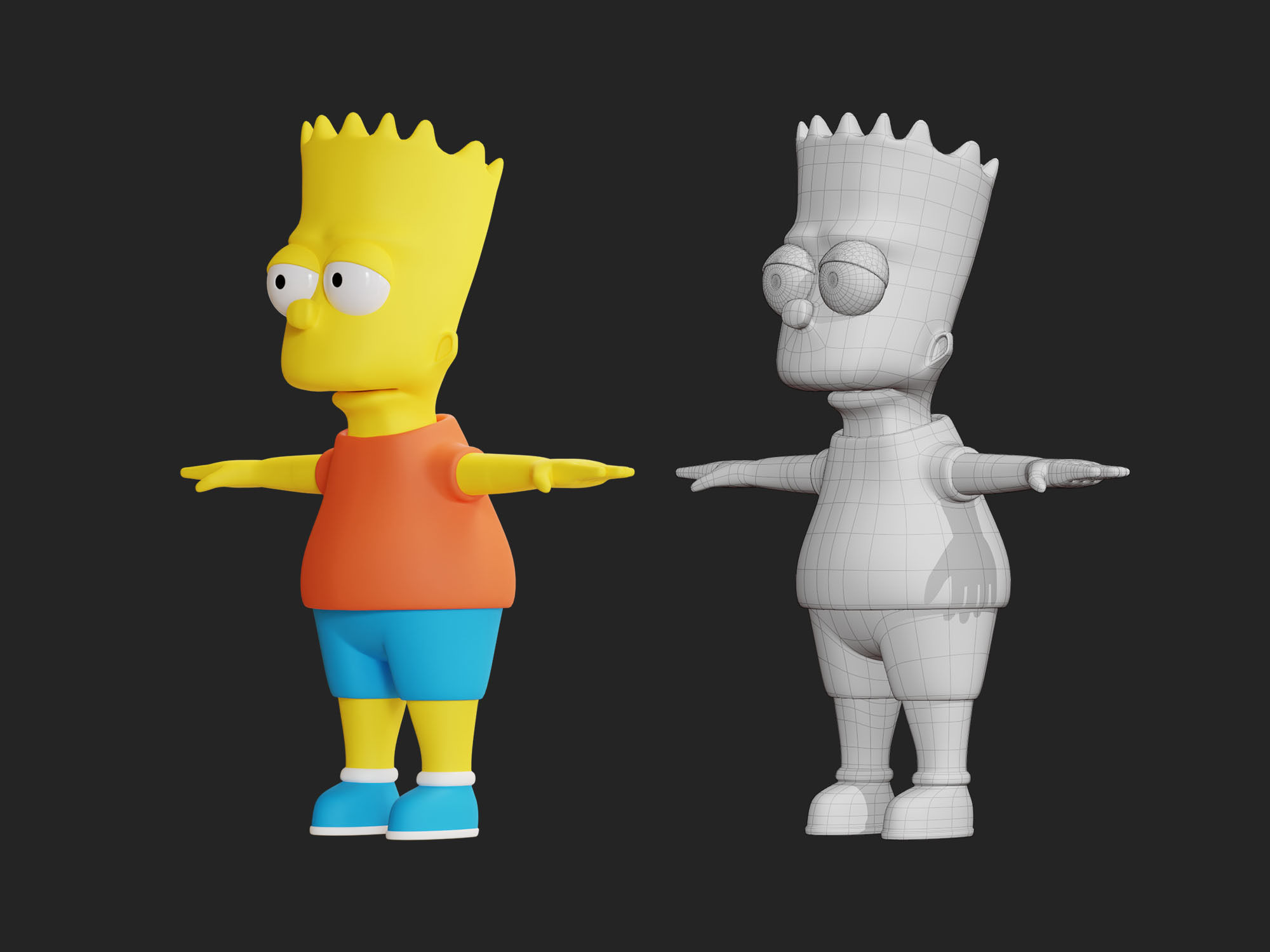 Bart Simpson 3D model_3