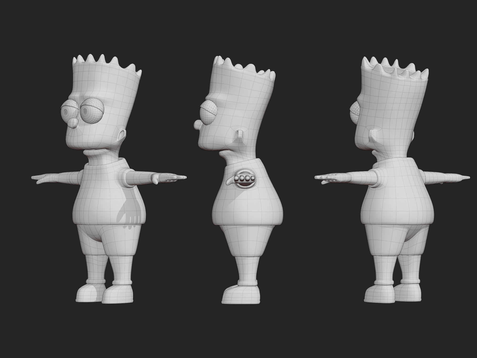 Bart Simpson 3D model_7