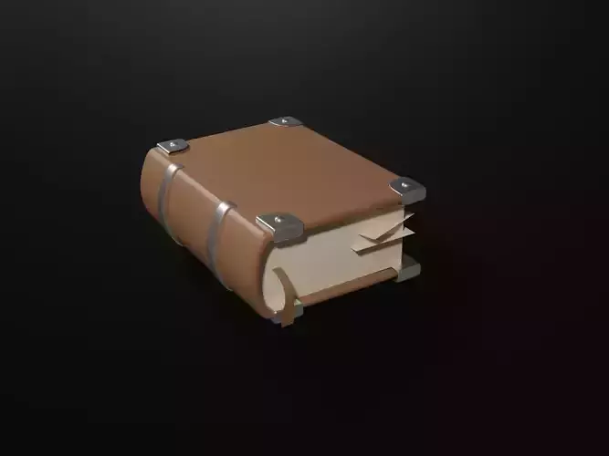Book for your game Low-poly 3D model