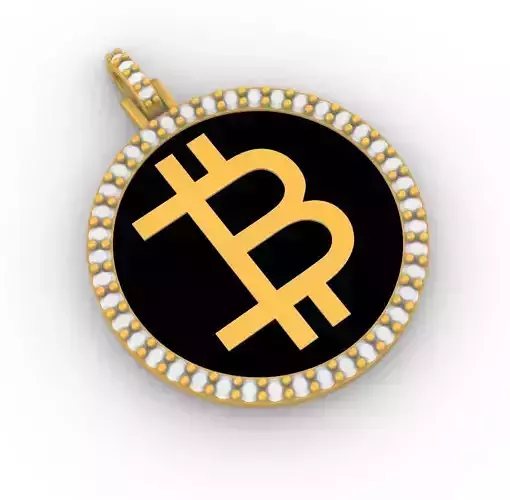 Bitcoin  Diamond Pendant Version1