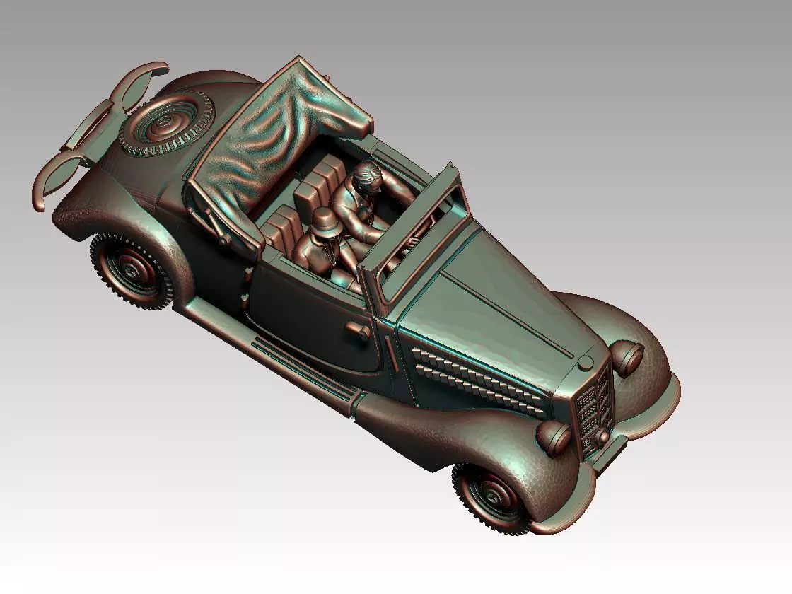 car and driver 3D print model_0