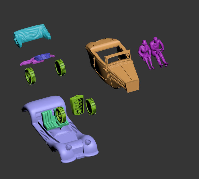 car and driver 3D print model_4