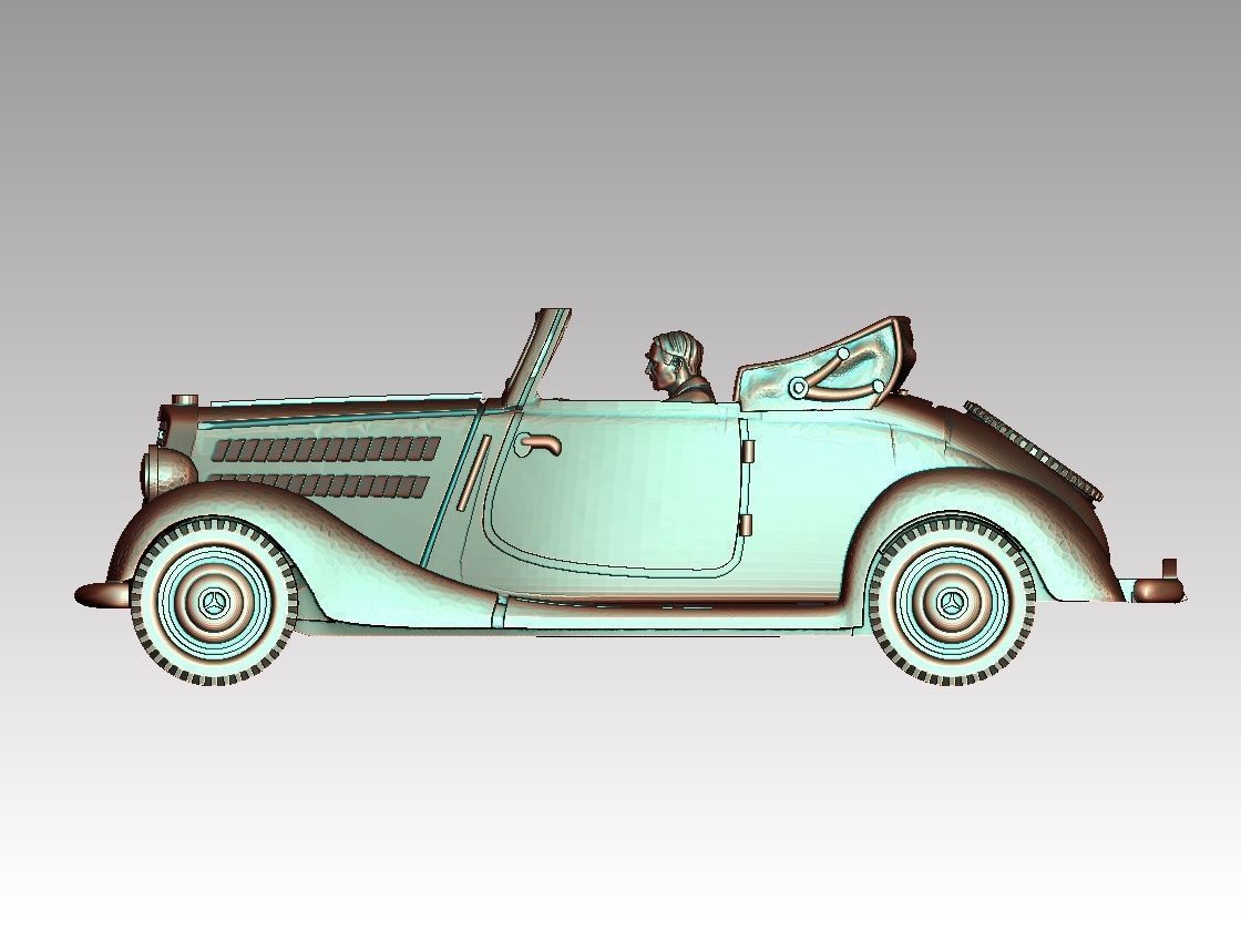 car and driver 3D print model_27