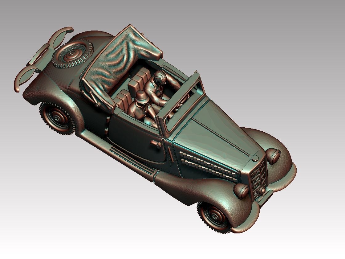 car and driver 3D print model_21