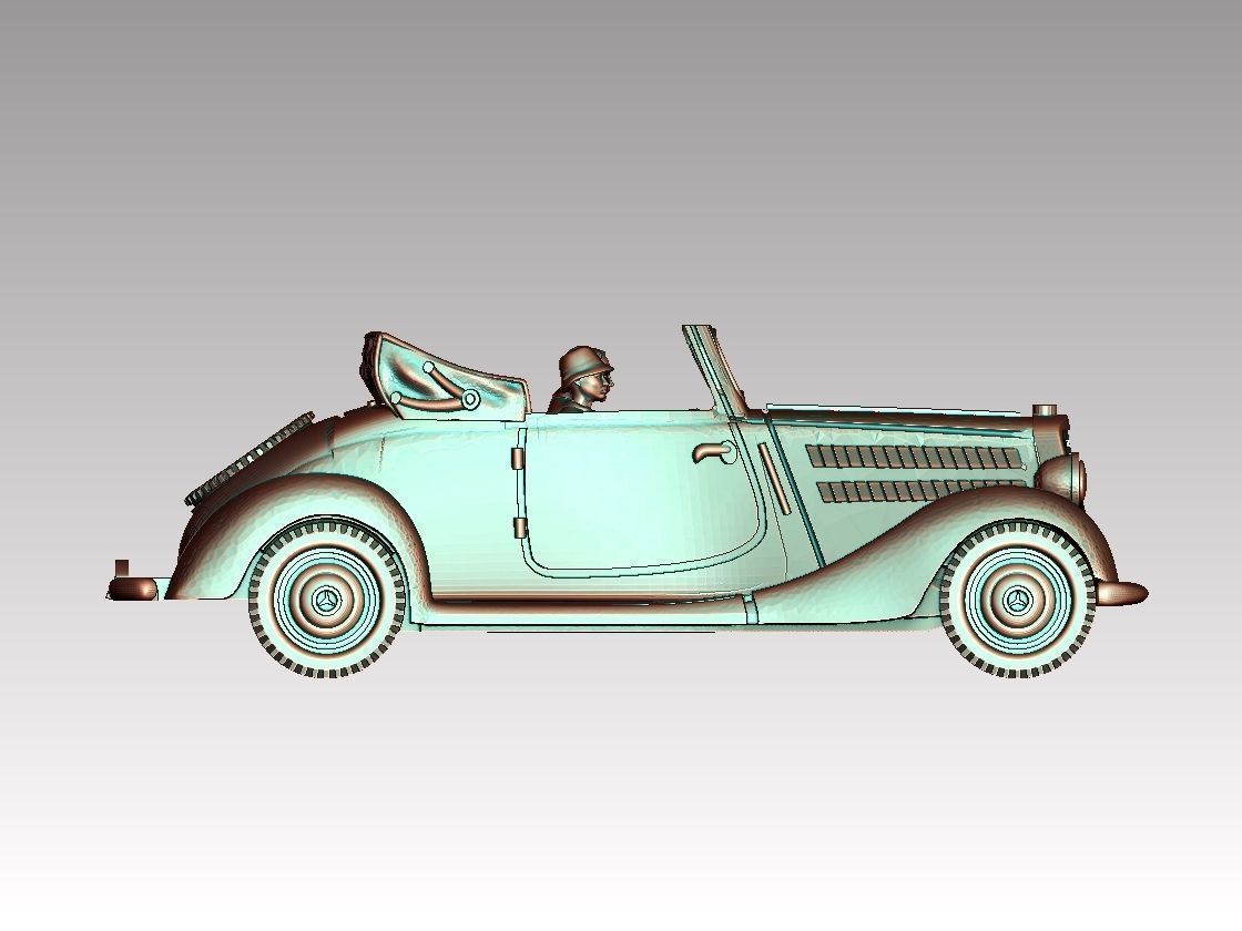 car and driver 3D print model_28