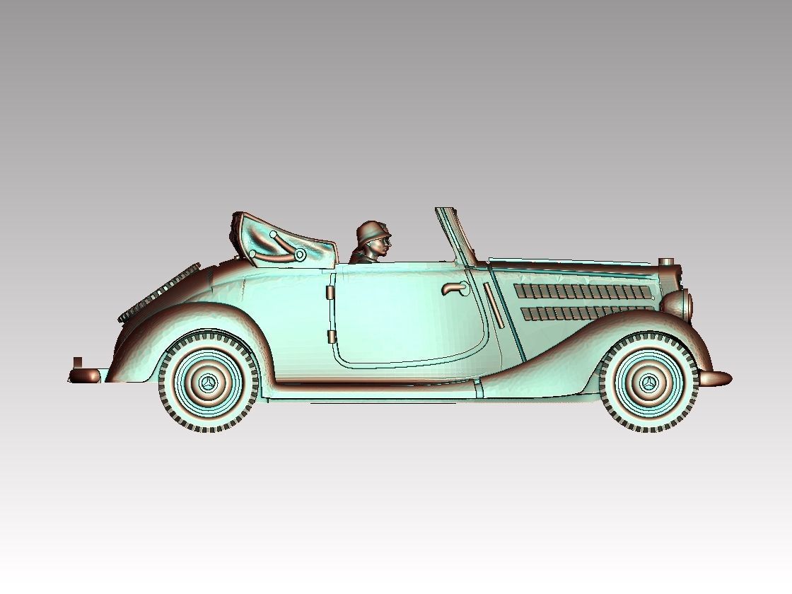 car and driver 3D print model_2