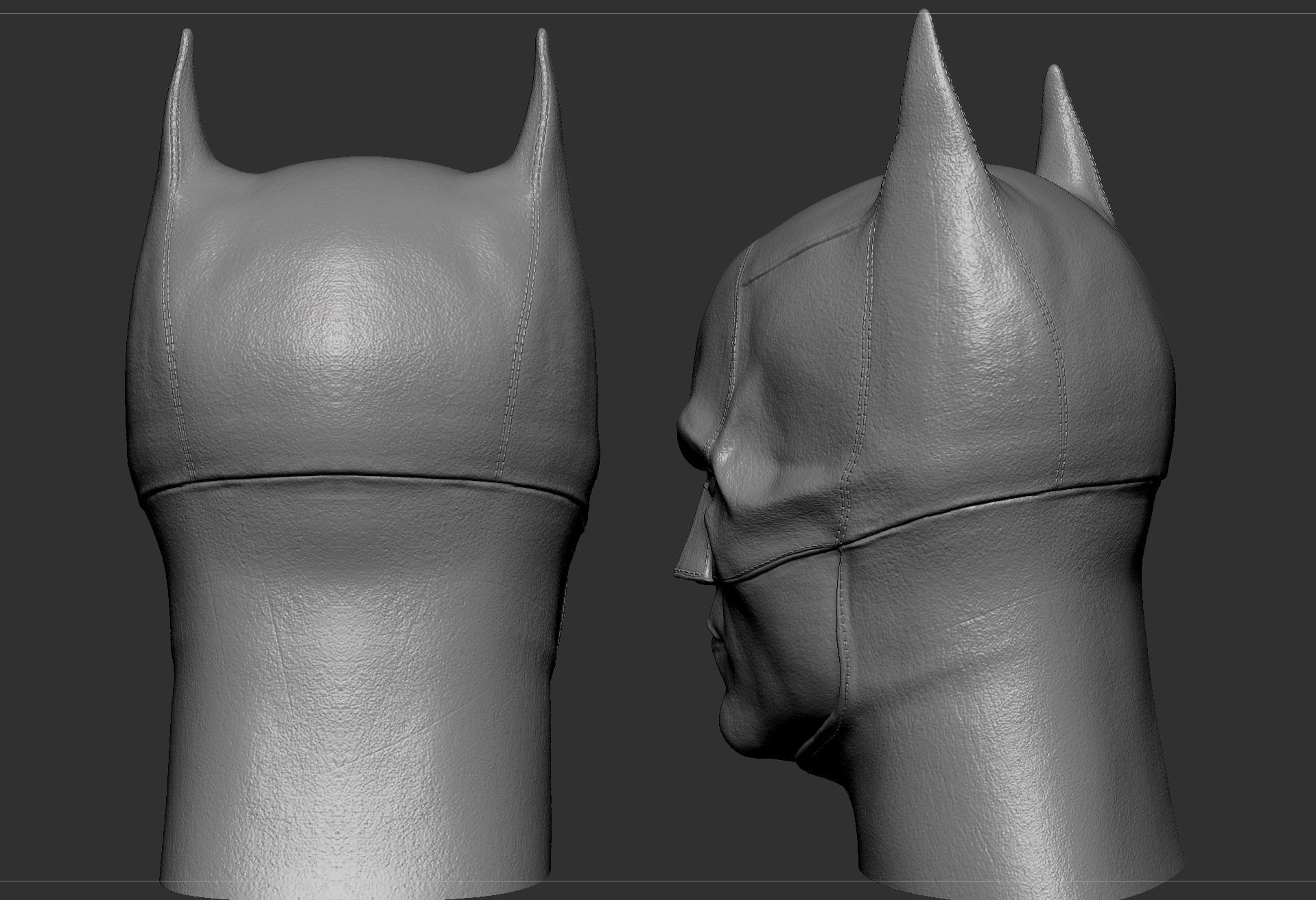 Batman Head-Mask- Robert Pattinson  3D print model_5