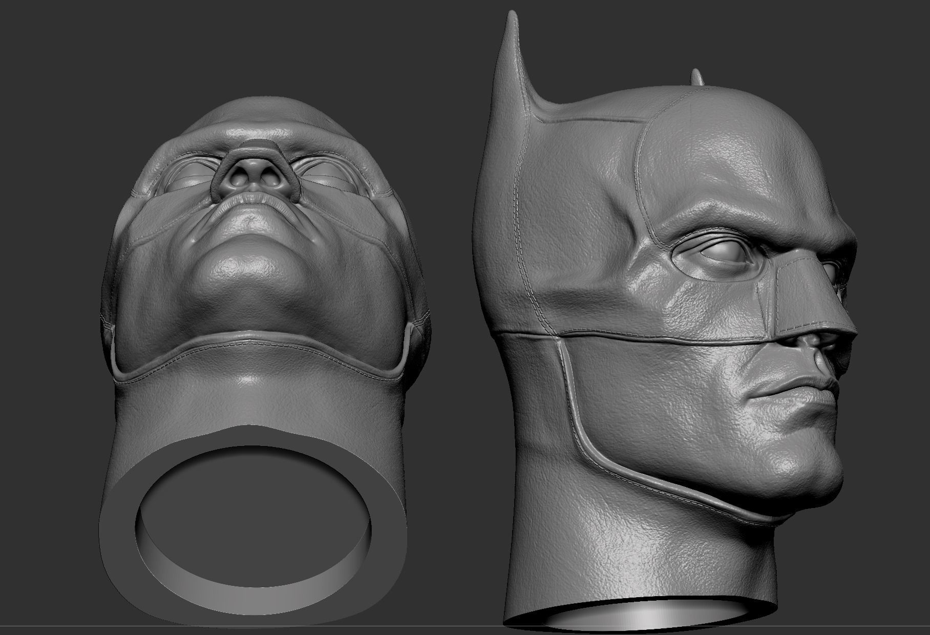 Batman Head-Mask- Robert Pattinson  3D print model_8