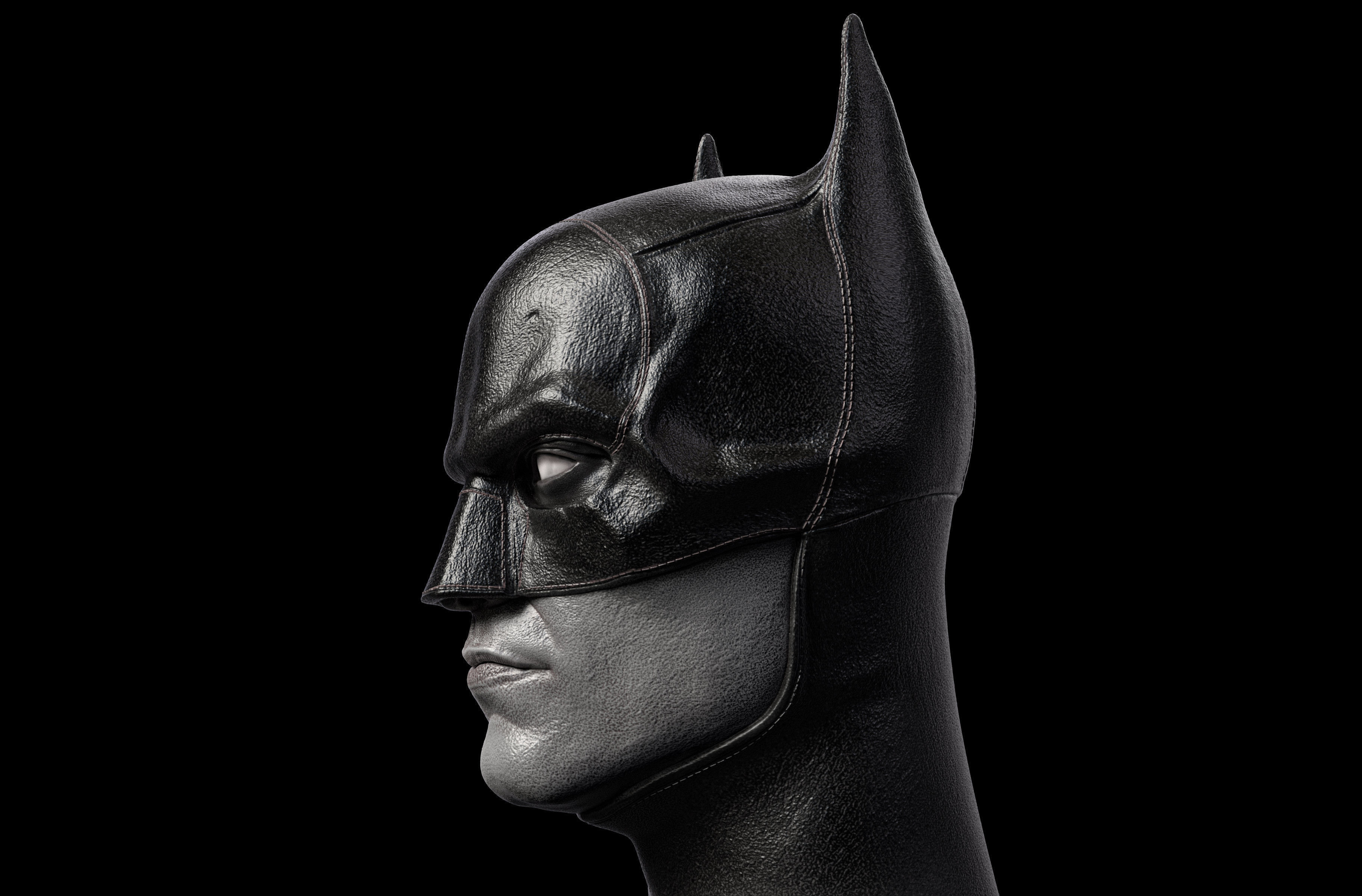 Batman Head-Mask- Robert Pattinson  3D print model_2