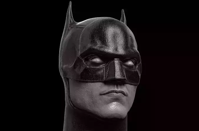 Batman Head-Mask- Robert Pattinson  3D print model