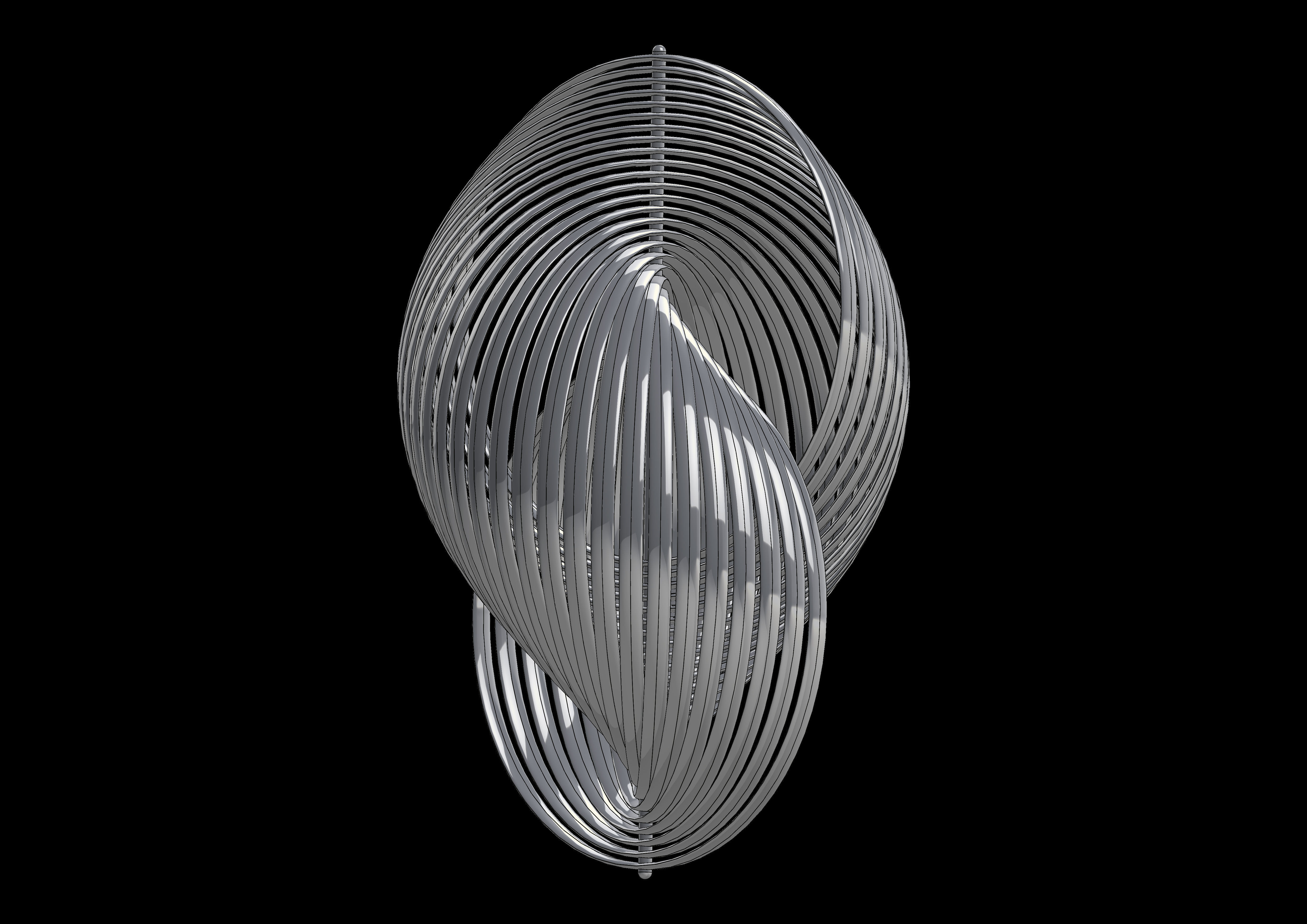 helistic golden spiral 3D print model_4