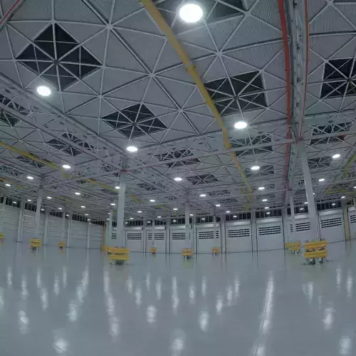 High Detail Industrial Warehouse - C4D Octane