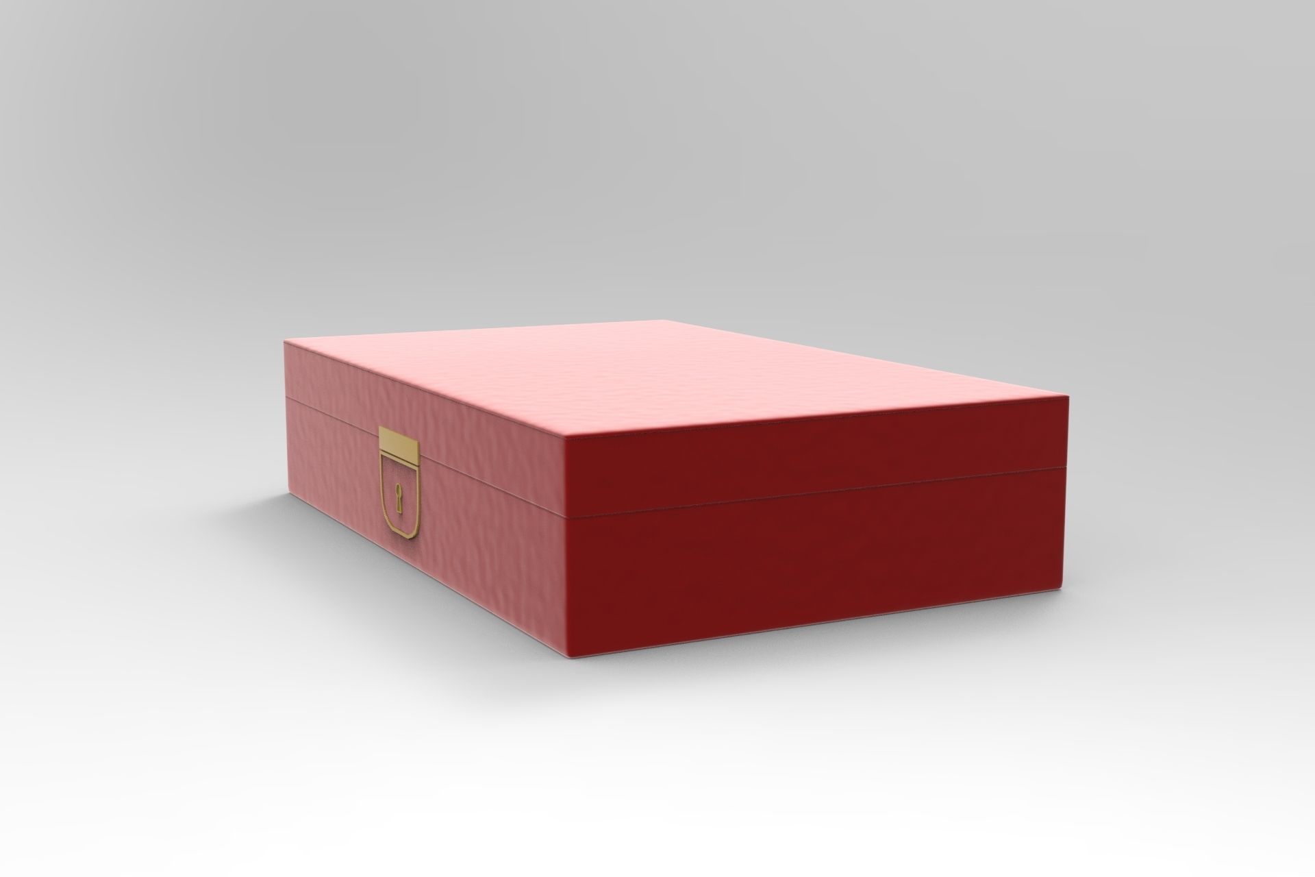 Jewelry Box Low-poly 3D model_1