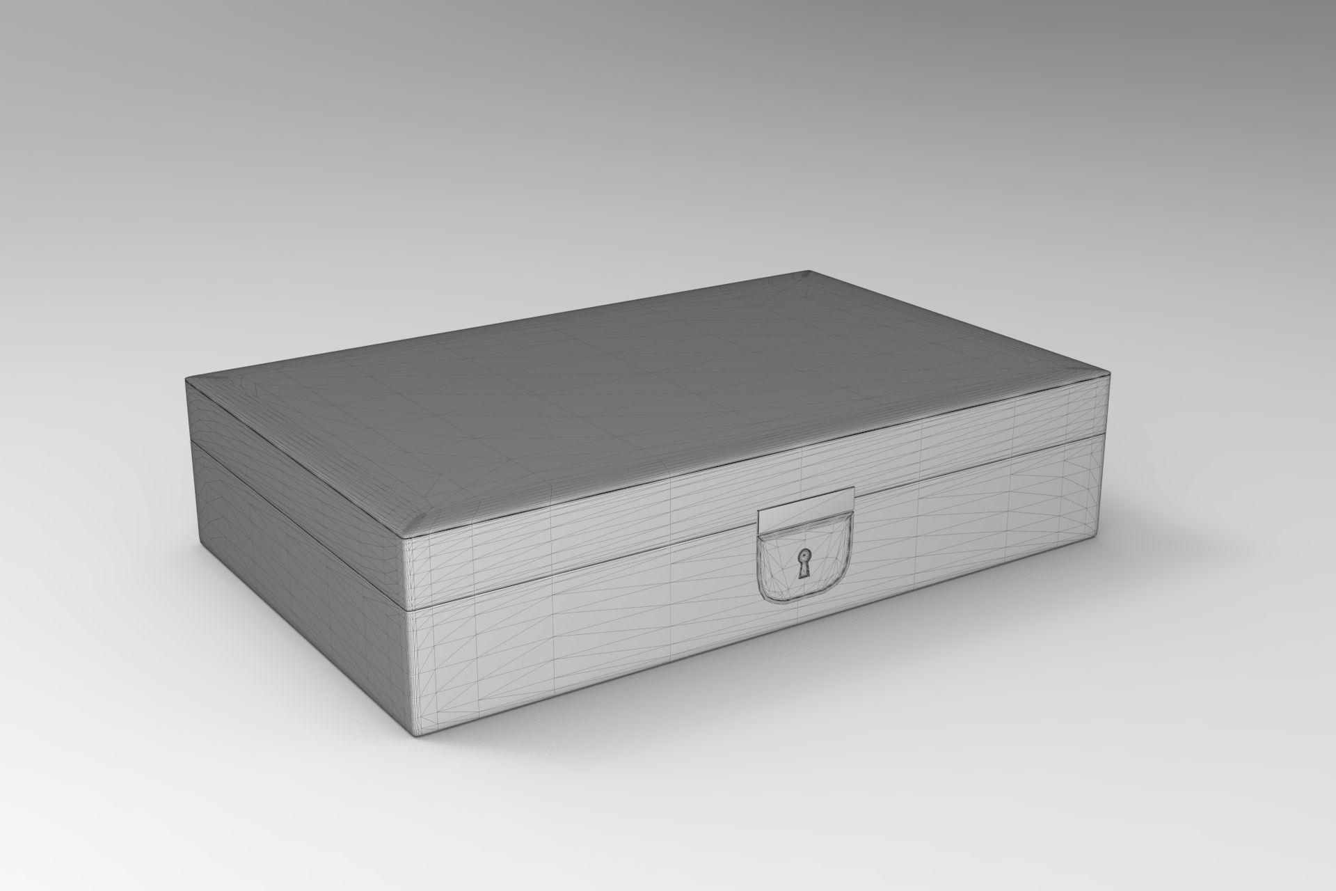 Jewelry Box Low-poly 3D model_5