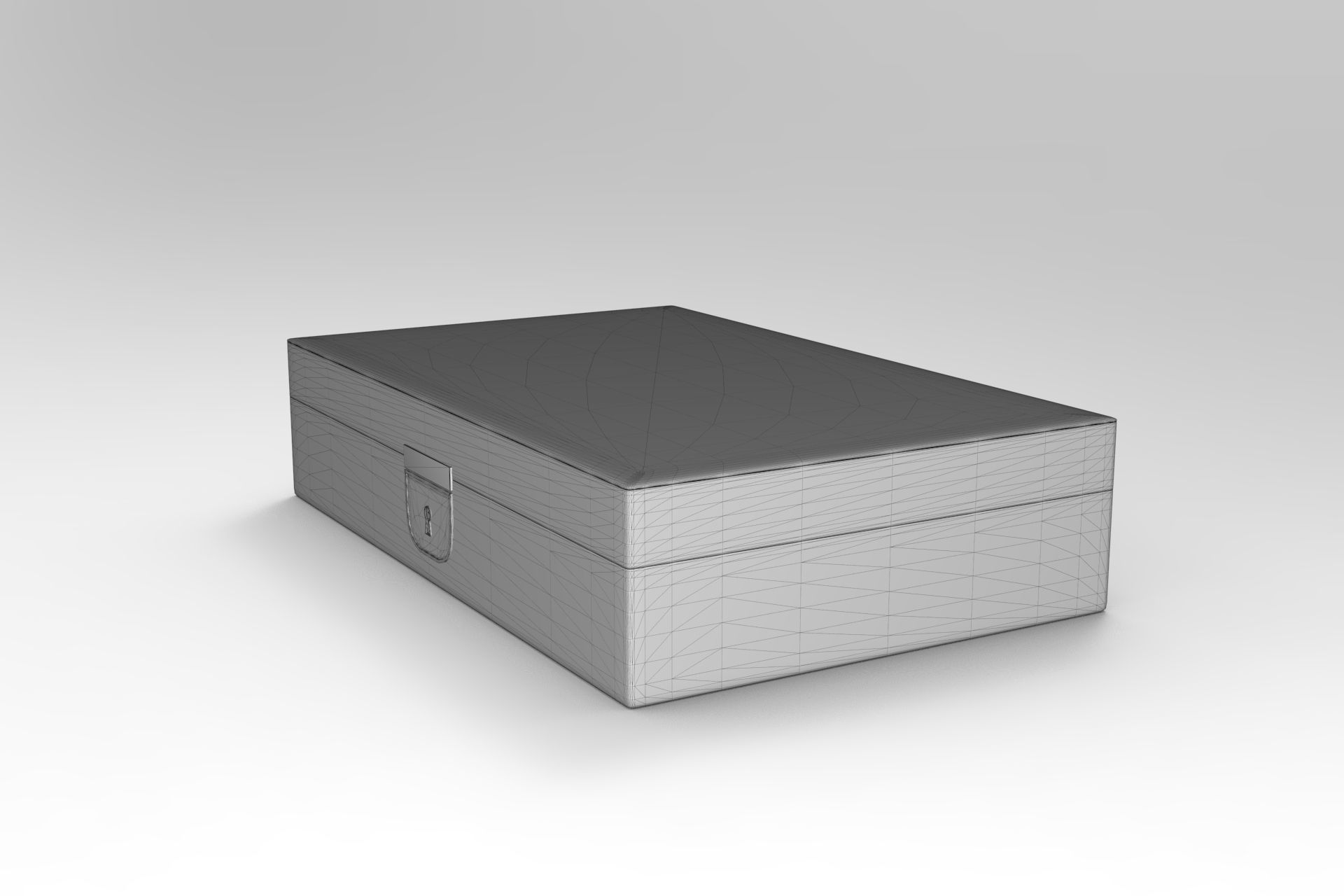 Jewelry Box Low-poly 3D model_6