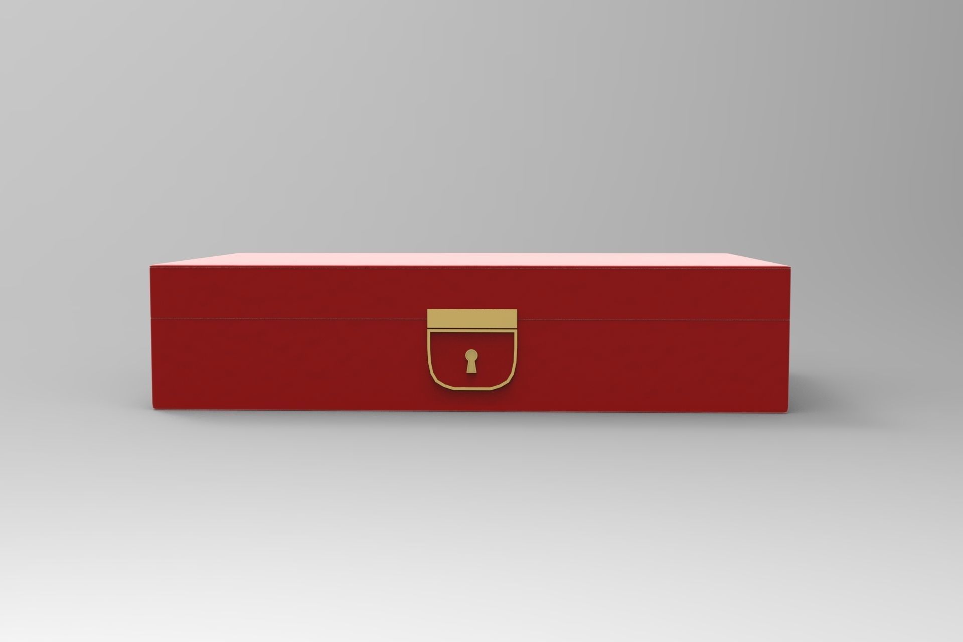 Jewelry Box Low-poly 3D model_4