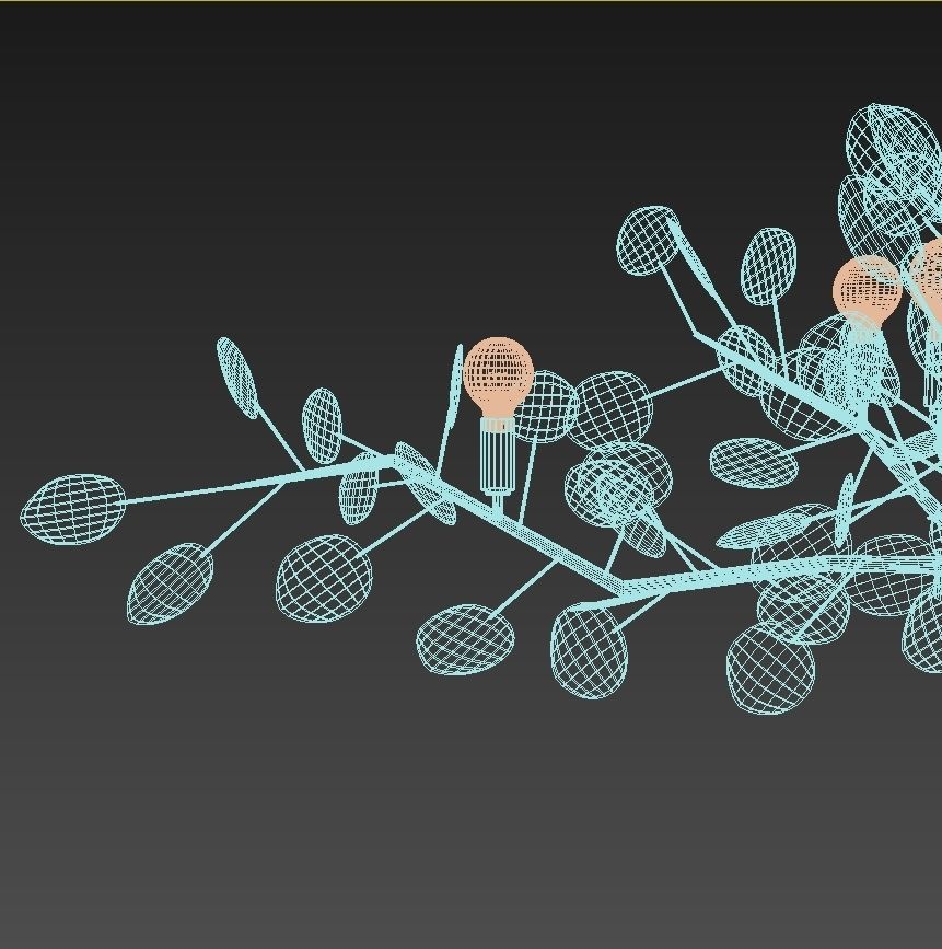 Currey and company Lunaria Oval Chandelier 3D model_8