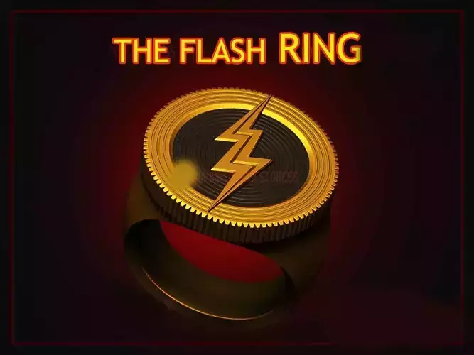 The Flash Ring - The Flash 2023 -  Flash Symbol - DC Cosplay