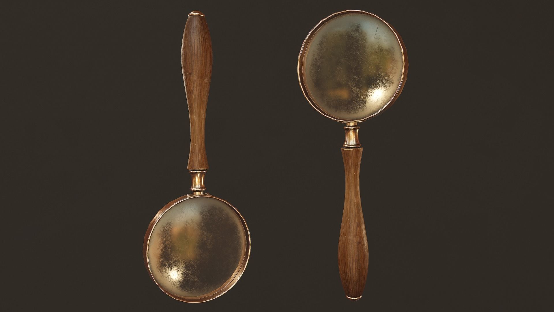 Victorian Props set - PBR Game Ready Low-poly 3D model_8