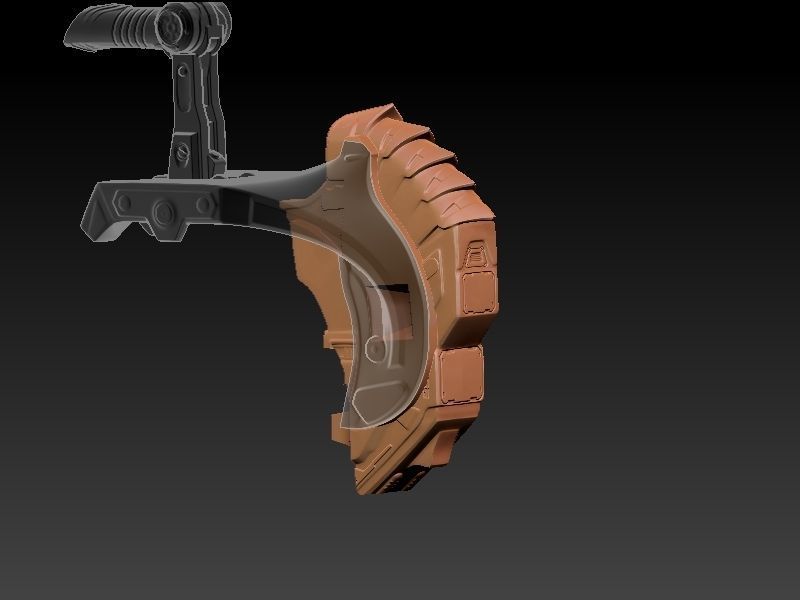 Predator Girl 3D print model_9