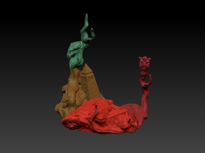 Predator Girl 3D print model_12