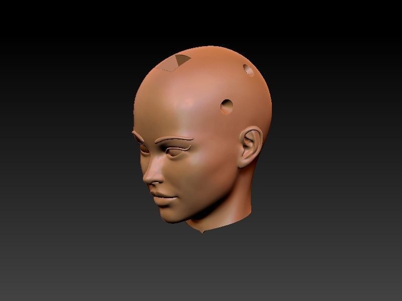 Predator Girl 3D print model_27