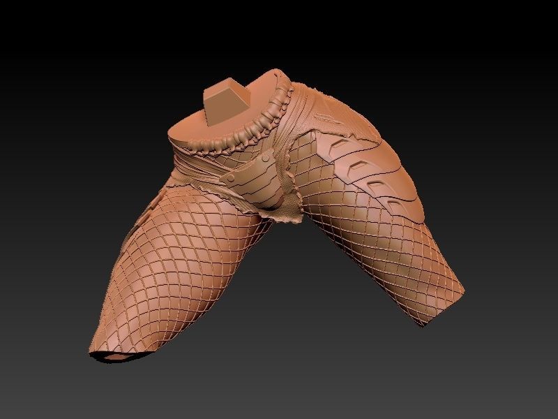 Predator Girl 3D print model_50